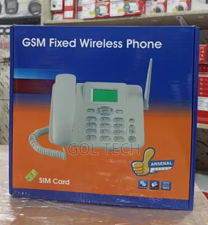 GSM Fixed Wireless Phone Universal Sim Phone With Backup Battery