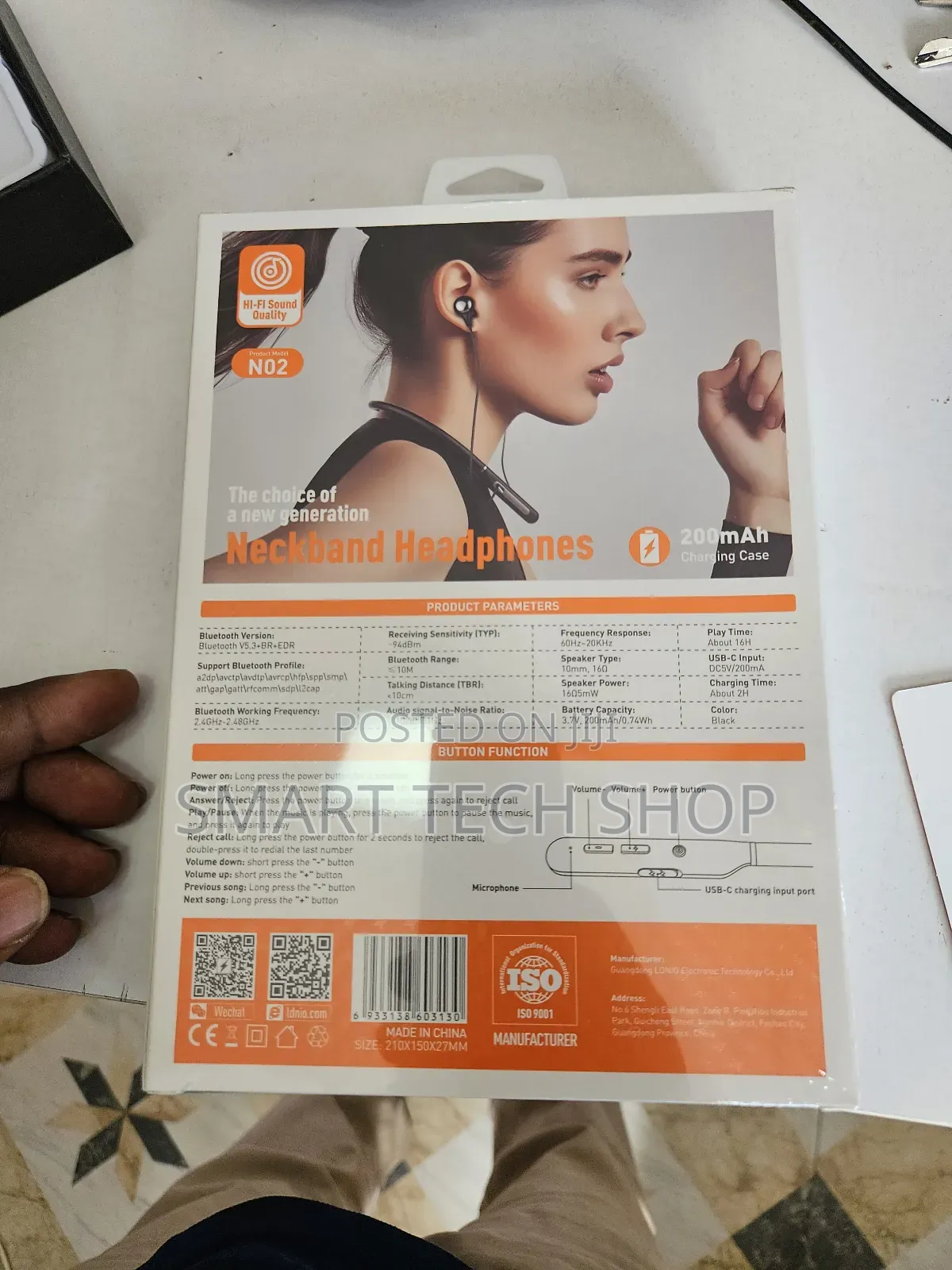 Ldnio N30 Neckband Sports Headphones Upto 16hrs Playtime