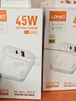Ldnio A2526c Pd 45w Charger Type C For Phones Tablets. Dual Port.