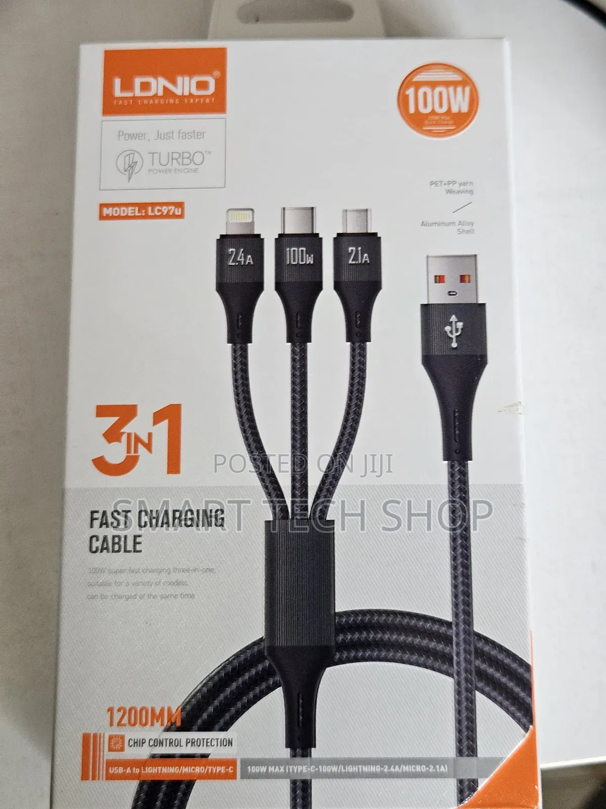 Ldnio Lc97u Universal Multi-Function Charging Cable Tablet 3 in 1