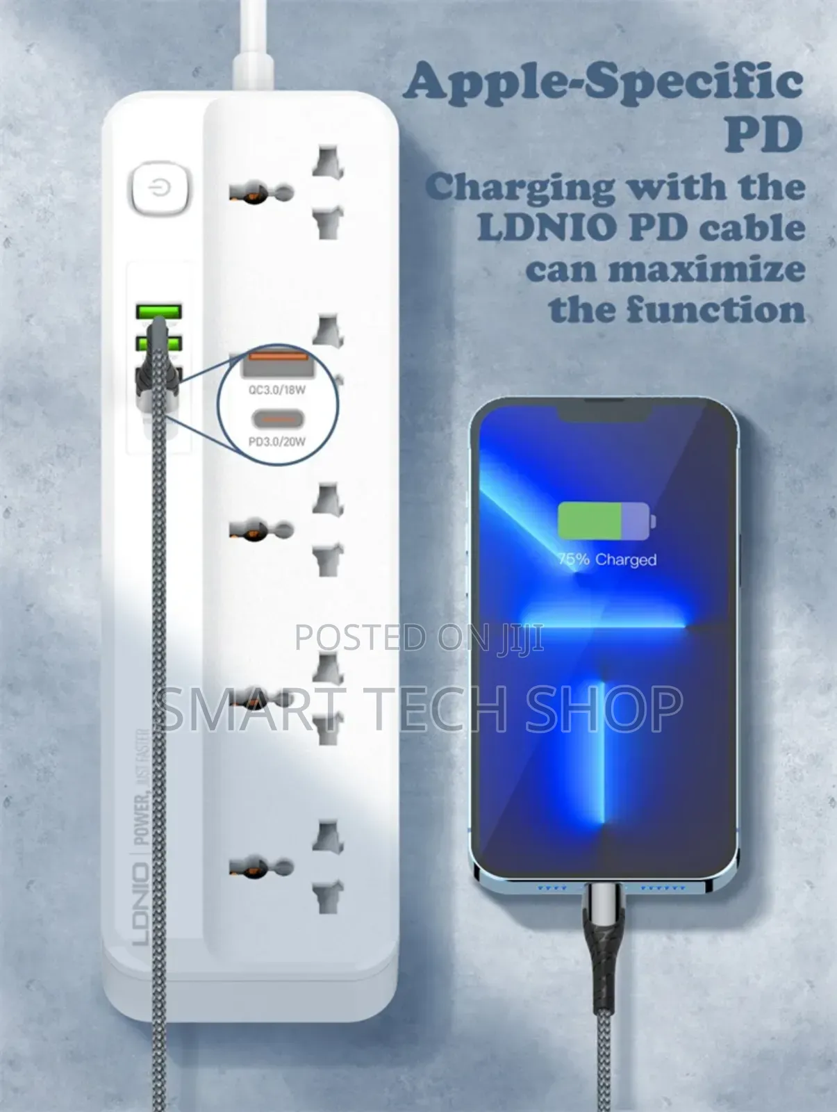 5 Socket Ldnio Sc5415 China Power Strip Fit Extension