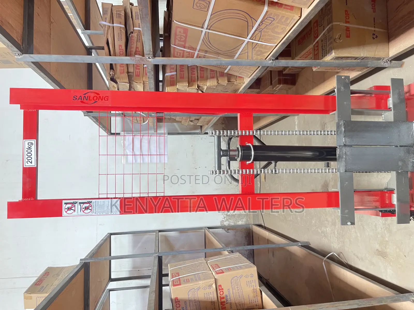 Manual Pallet Lifter 2000kg Load Capacity Stacker Heavy Duty Forklift