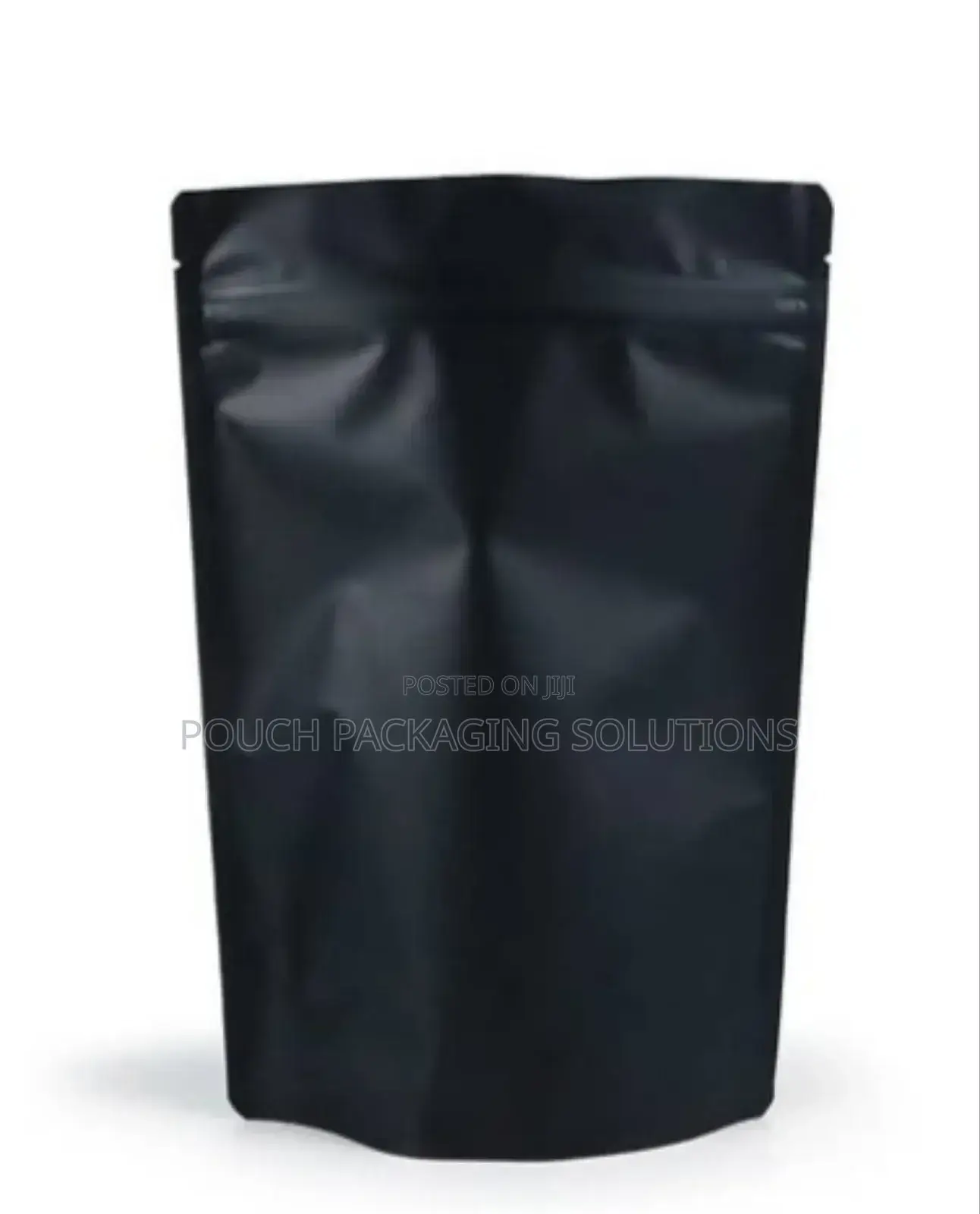 Matte Black Windowless Foil Pouches
