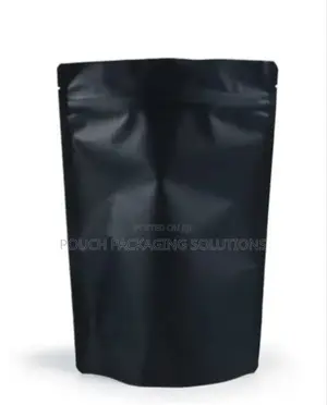 Matte Black Windowless Foil Pouches