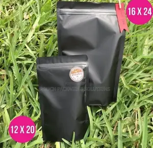 Matte Black Windowless Foil Pouches