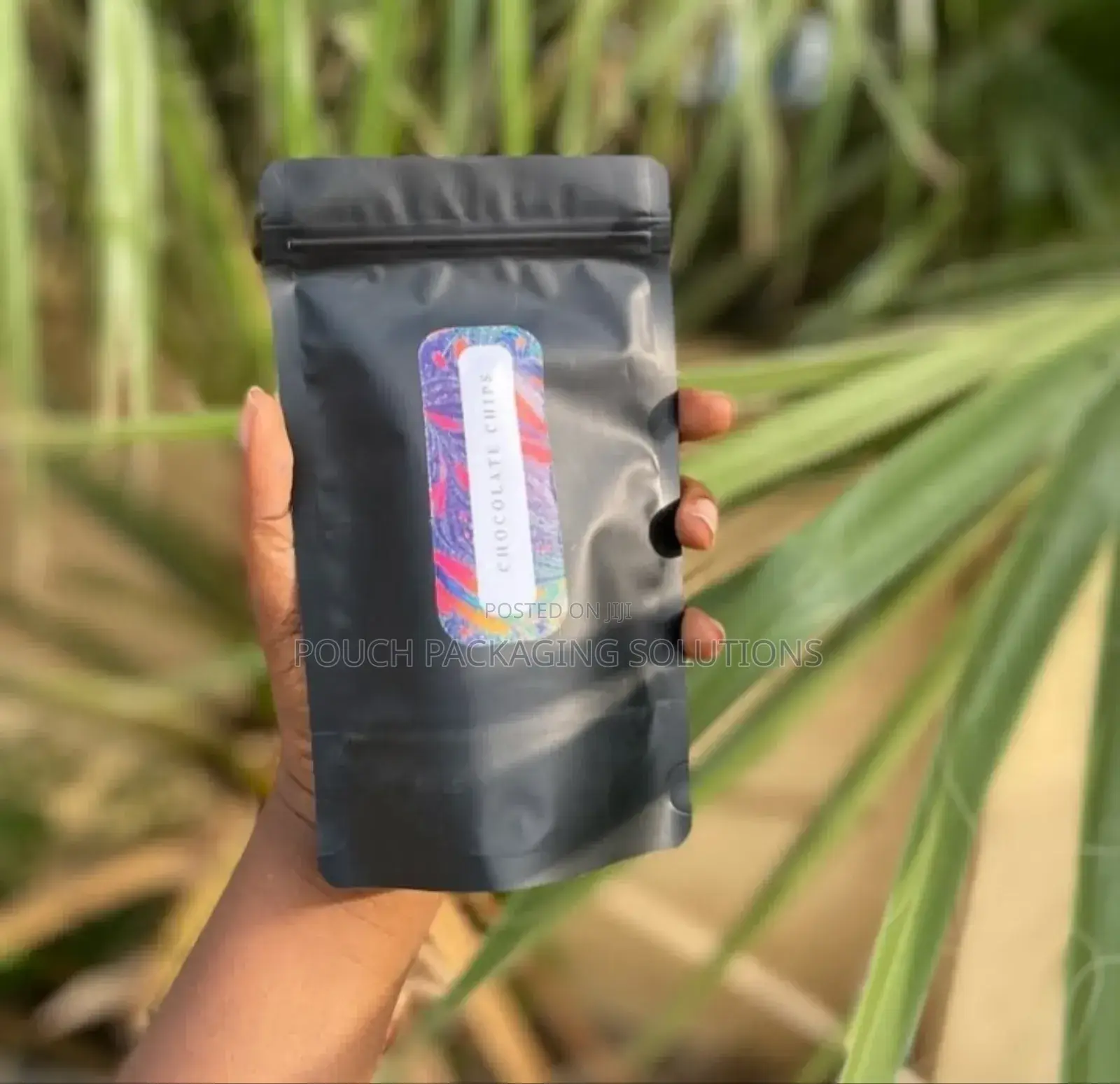 Matte Black Windowless Foil Pouches