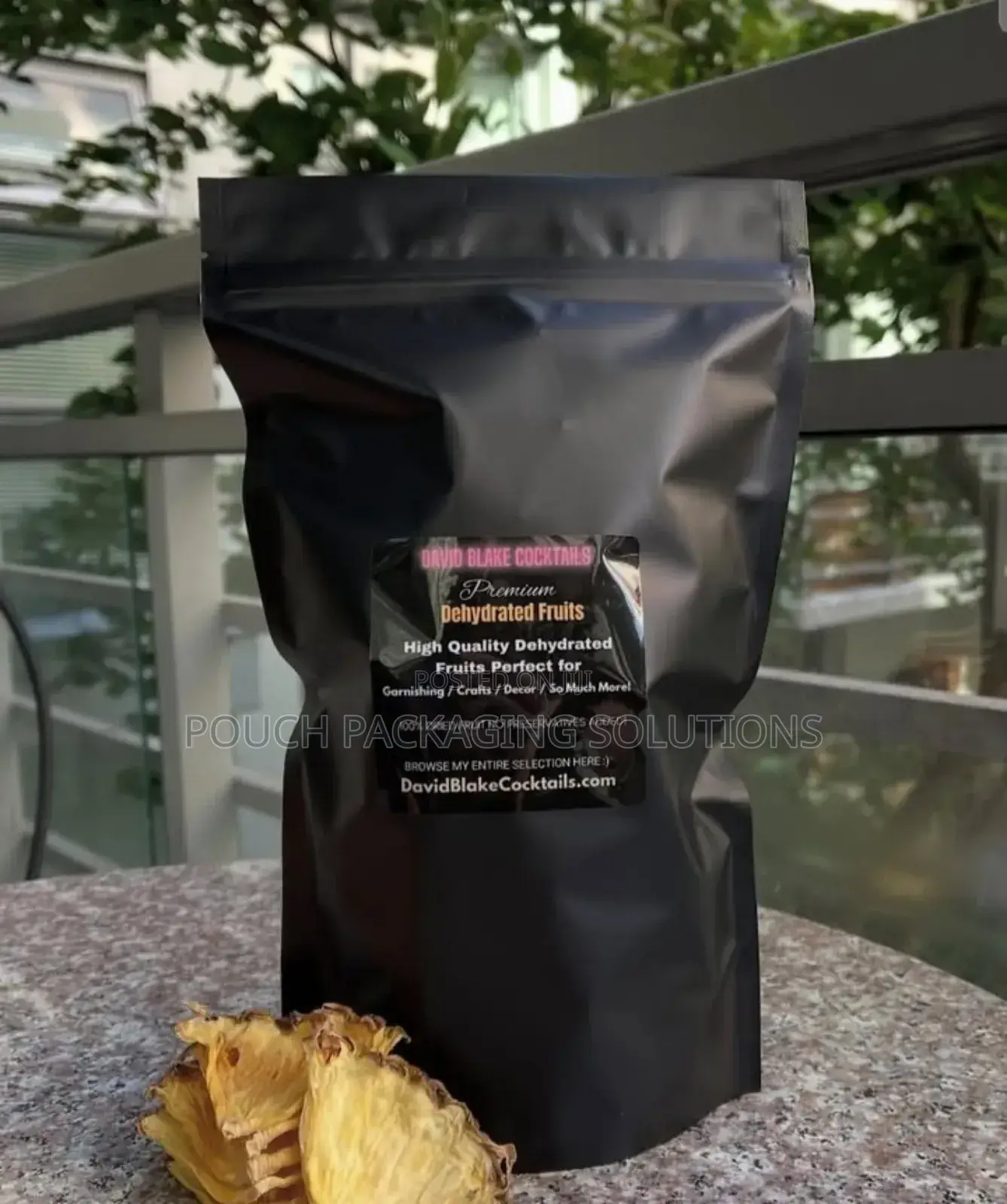 Matte Black Windowless Foil Pouches