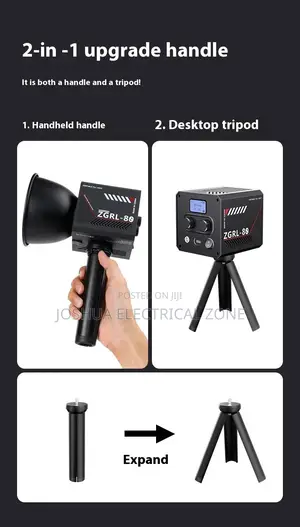 80w Led Video Light With Built-in Rechargeable Battery And Adjustable
