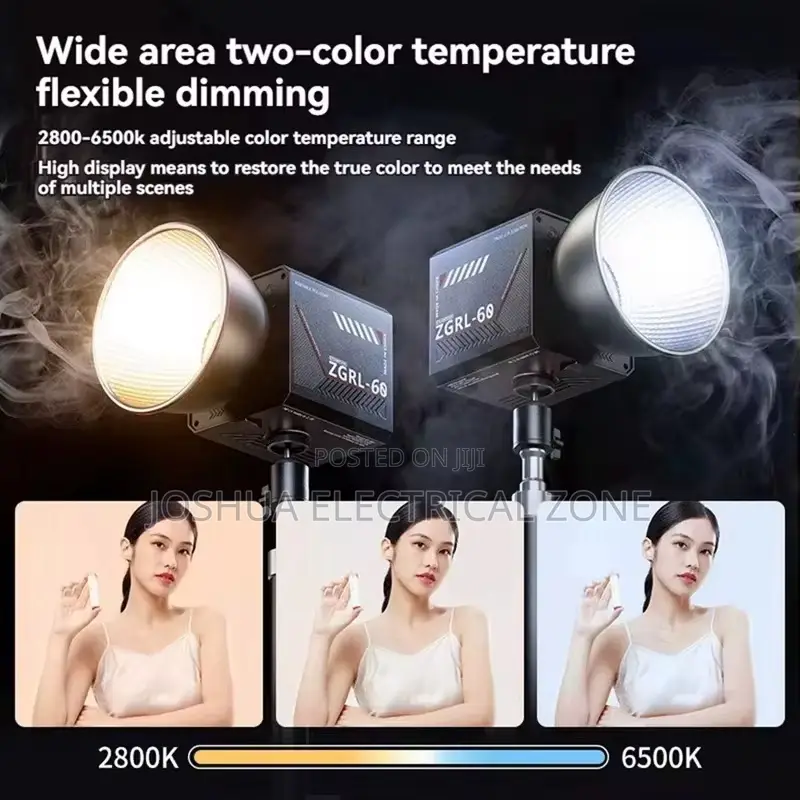 80w Led Video Light With Built-in Rechargeable Battery And Adjustable