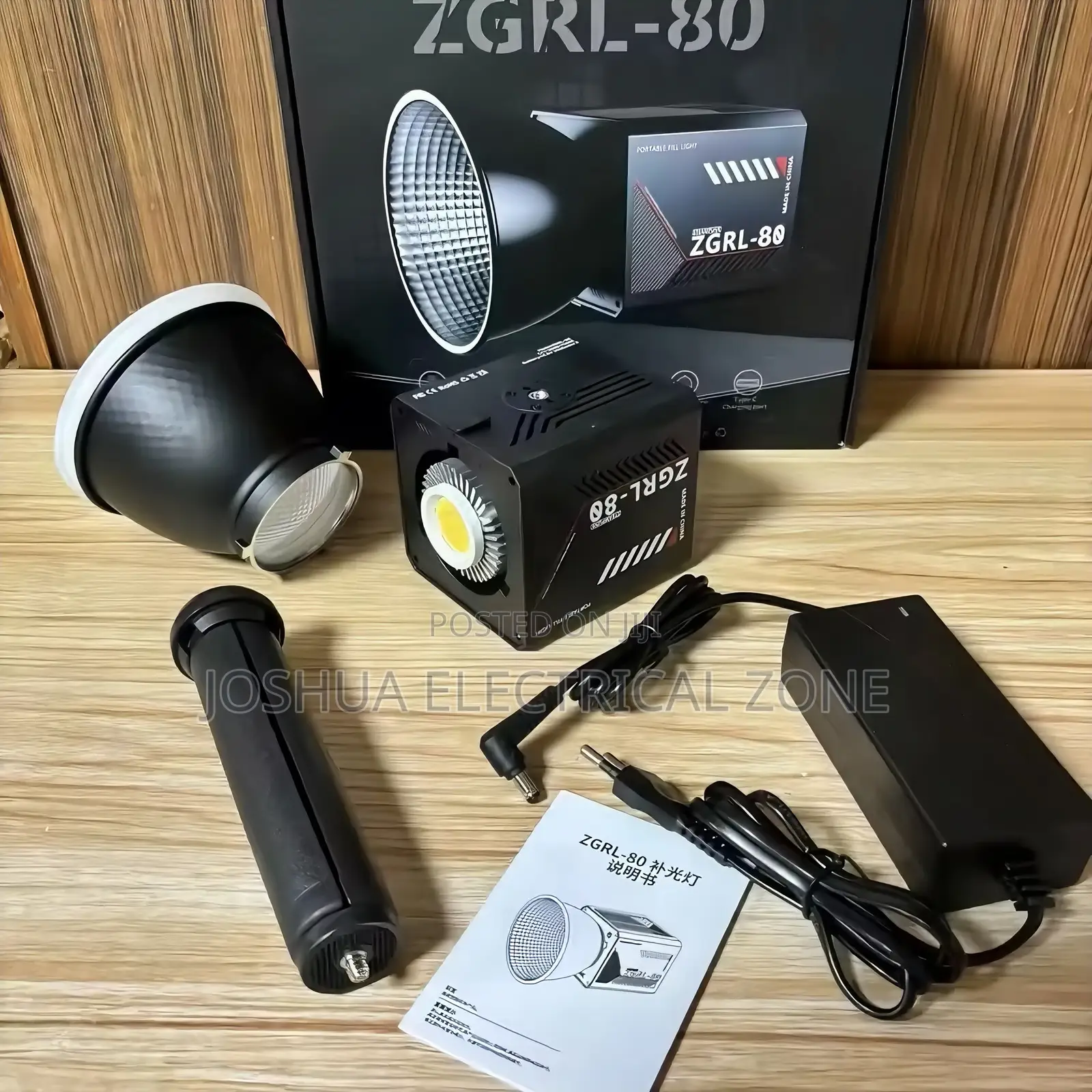 80w Led Video Light With Built-in Rechargeable Battery And Adjustable