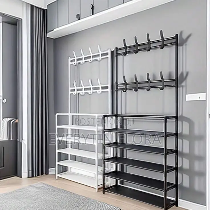 6 Layer Shoe And Hut Rack