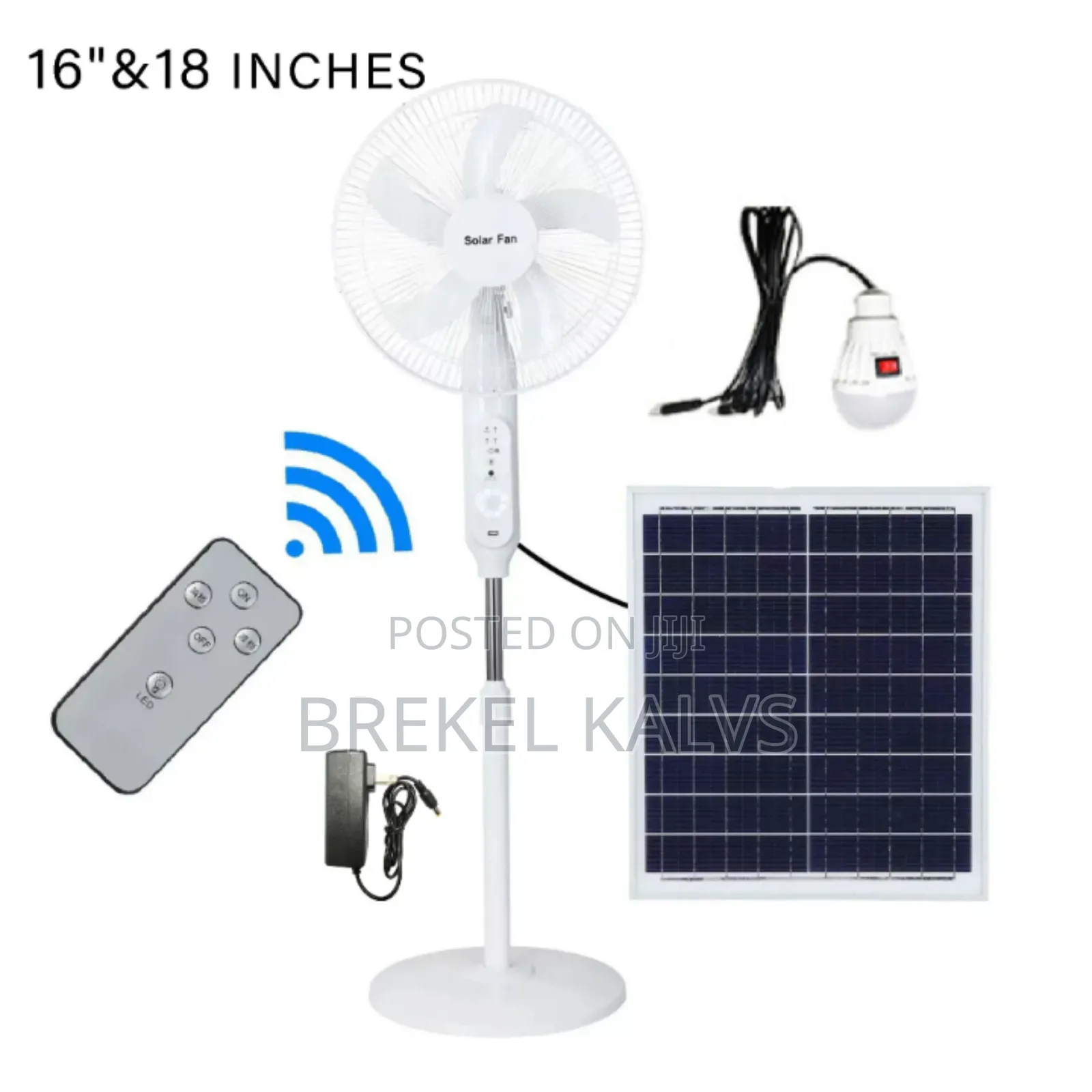 Electric Rechargeable Solar Fan