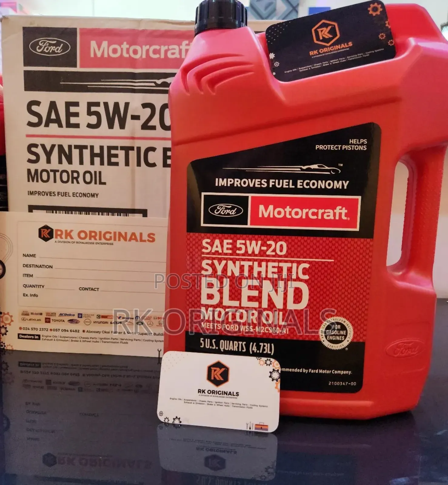 Motorcraft 5w20 Engine Oil 5l Imported From Usa 🇺🇸