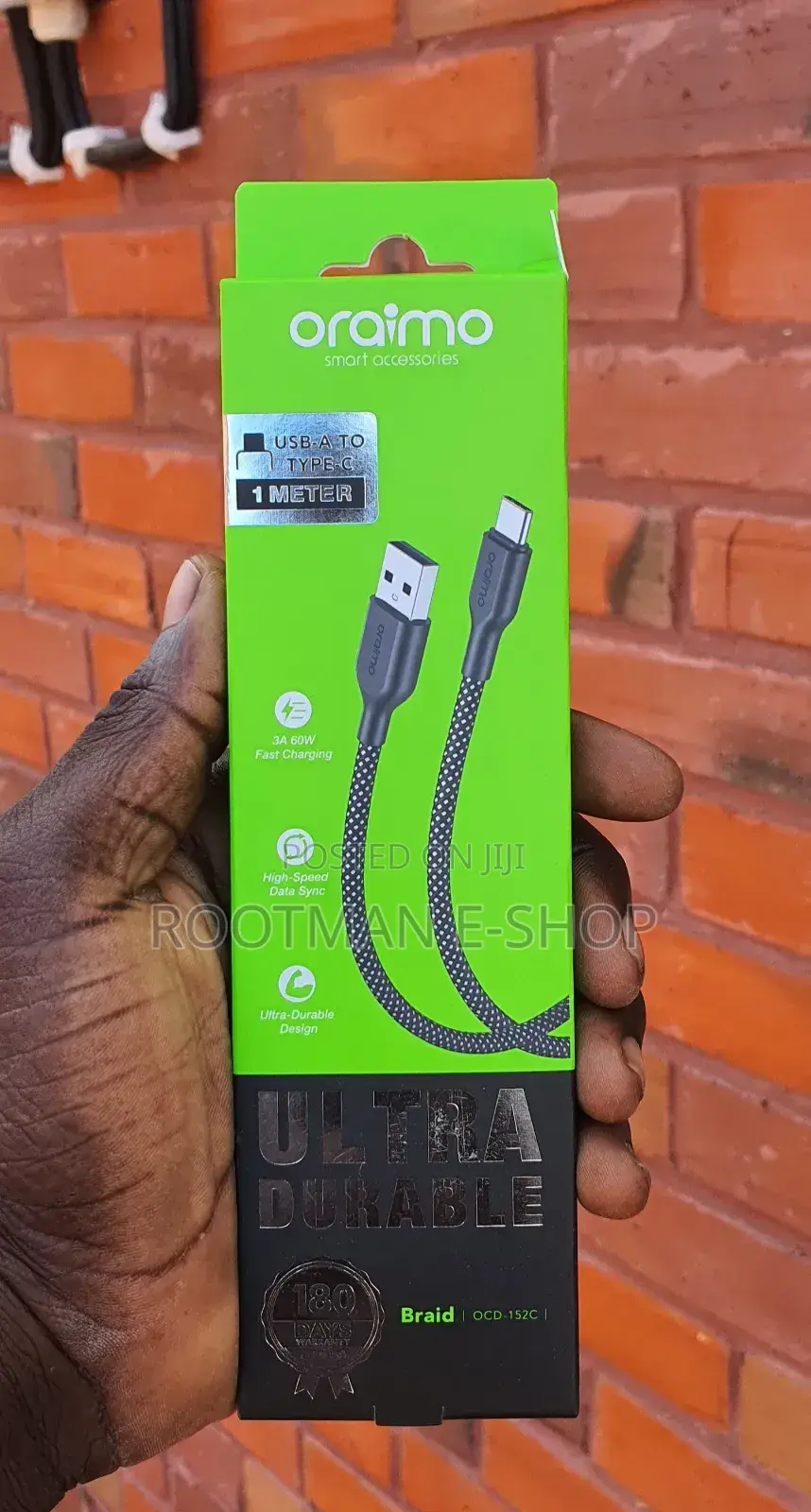 Braided Usb-a to Usb-C Oraimo