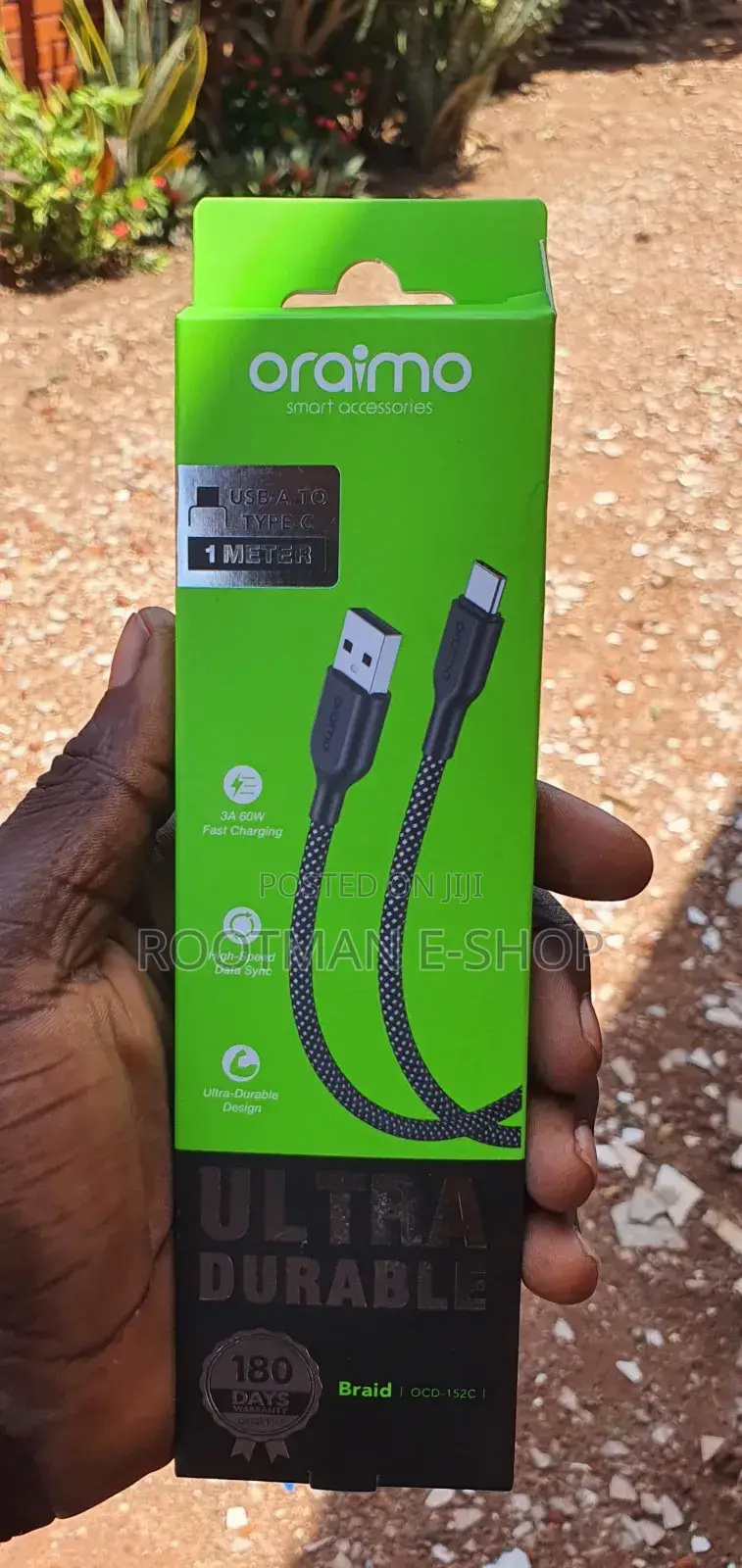 Braided Usb-a to Usb-C Oraimo