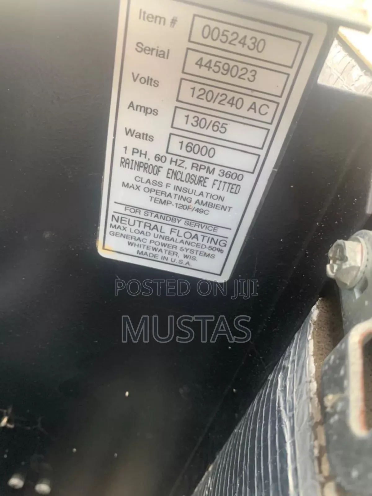 Guardian Quiet Source Generator 20kva