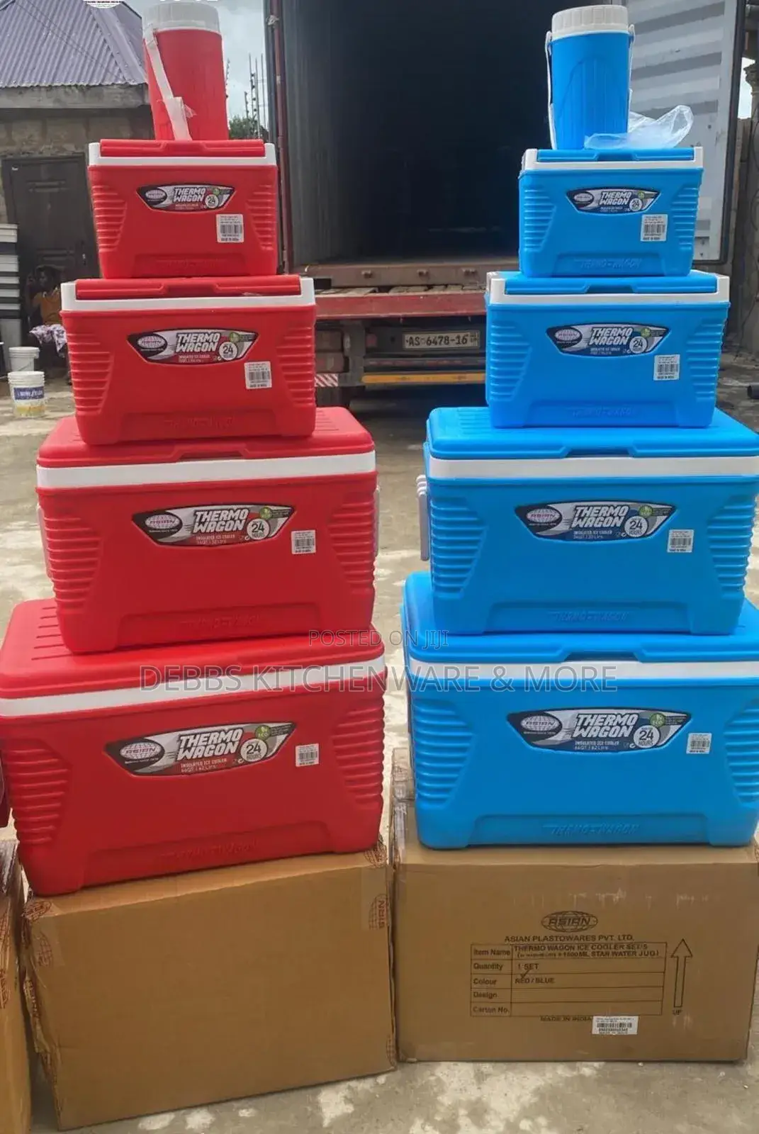 5pcs Set Themo Ice Chest