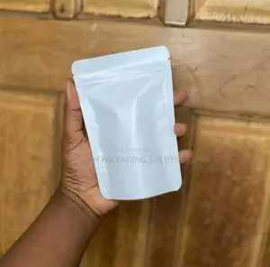 Matte White Windowless Foil Pouches