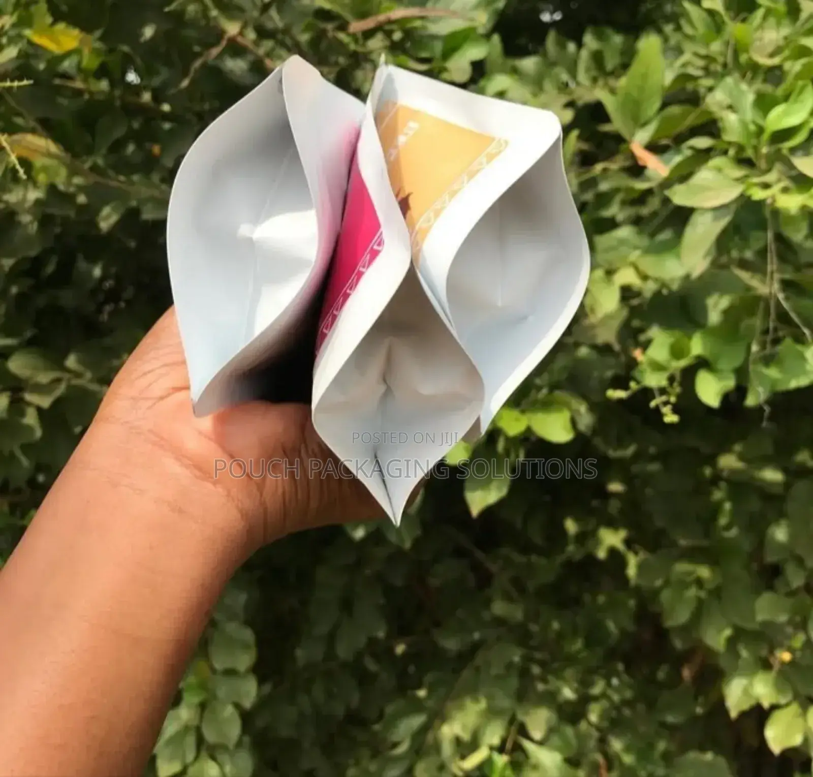 Matte White Windowless Foil Pouches