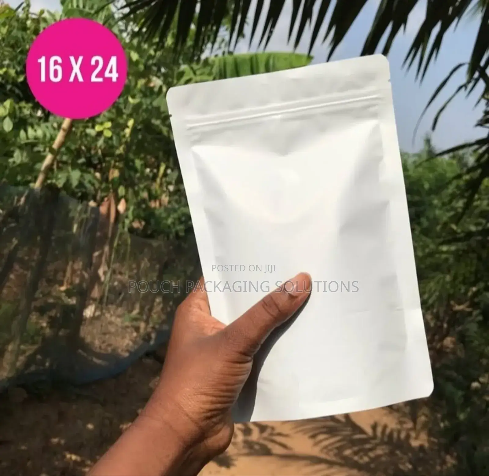 Matte White Windowless Foil Pouches