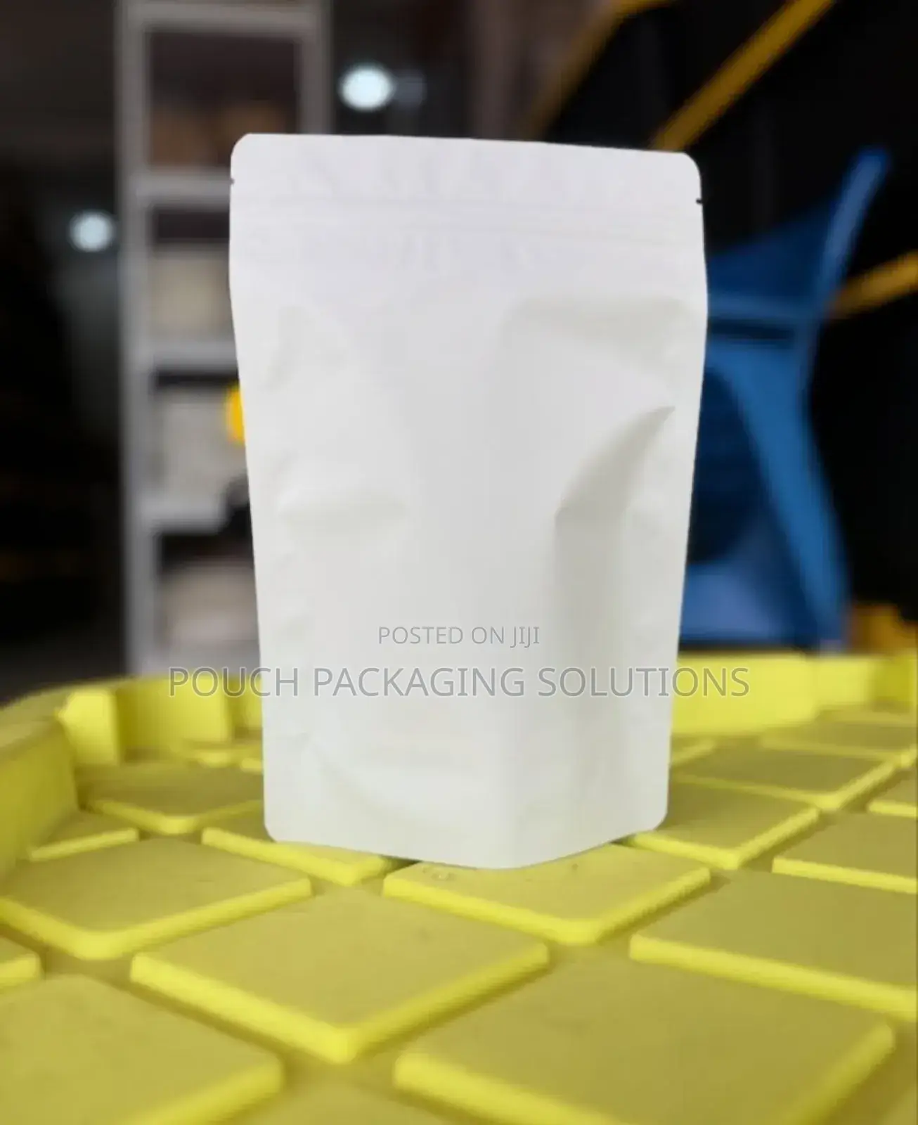 Matte White Windowless Foil Pouches