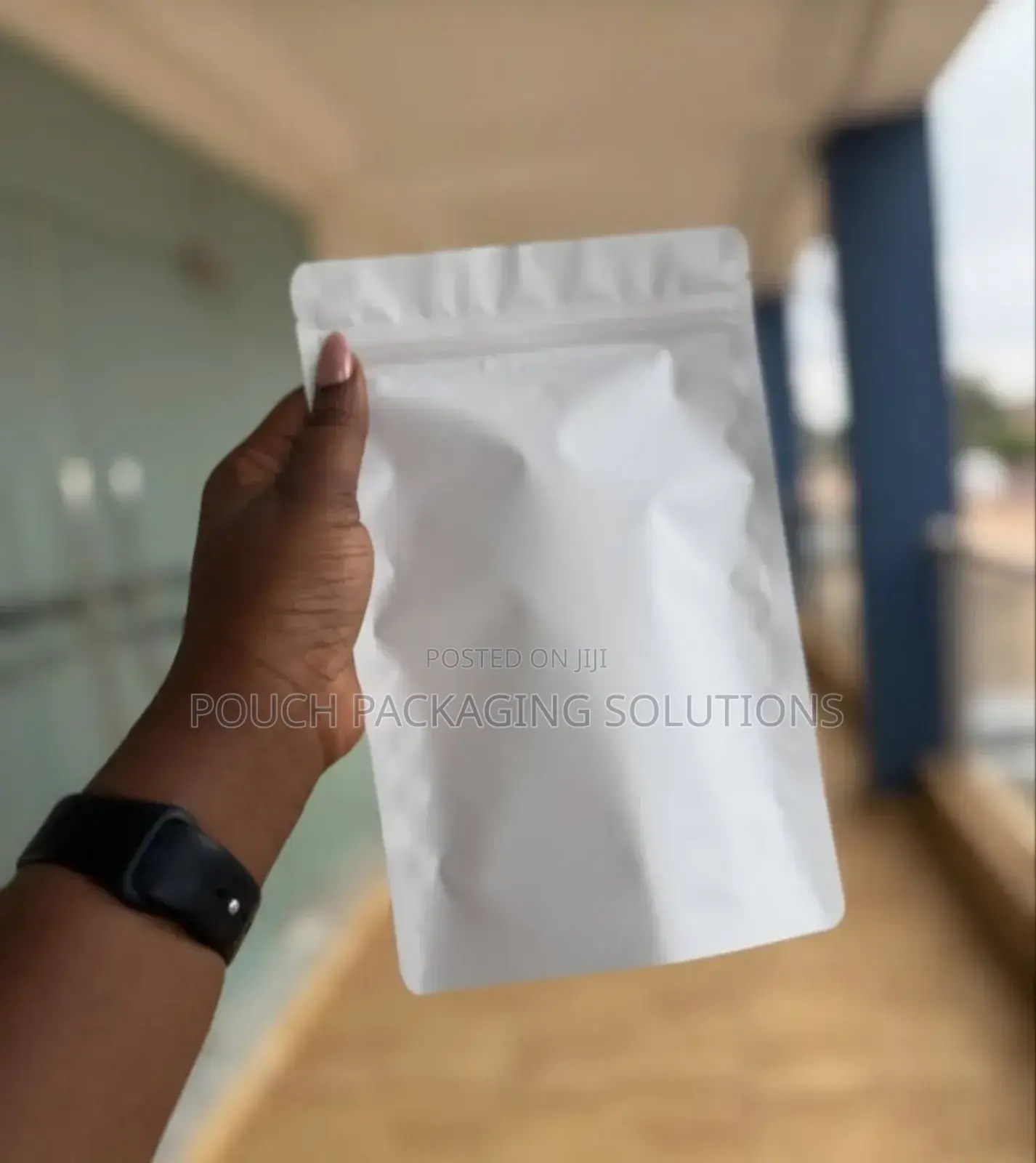 Matte White Windowless Foil Pouches