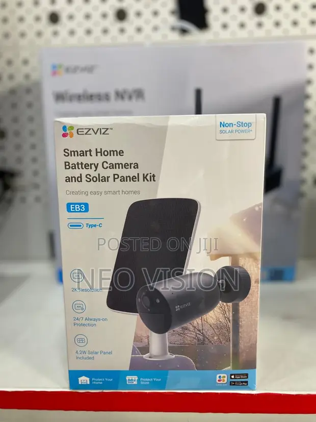 Ezviz Battery Camera and Solar Panel Kit Bullet Eb3 in Accra