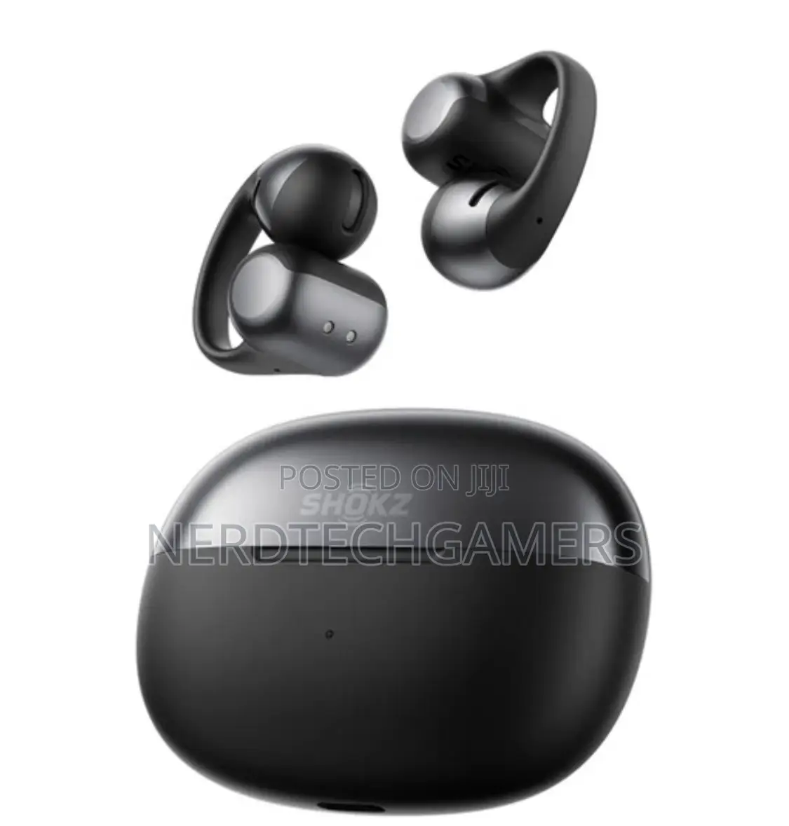 Shokz Opendots One Wireless Open-Ear, Clip-on Earbuds (Black)