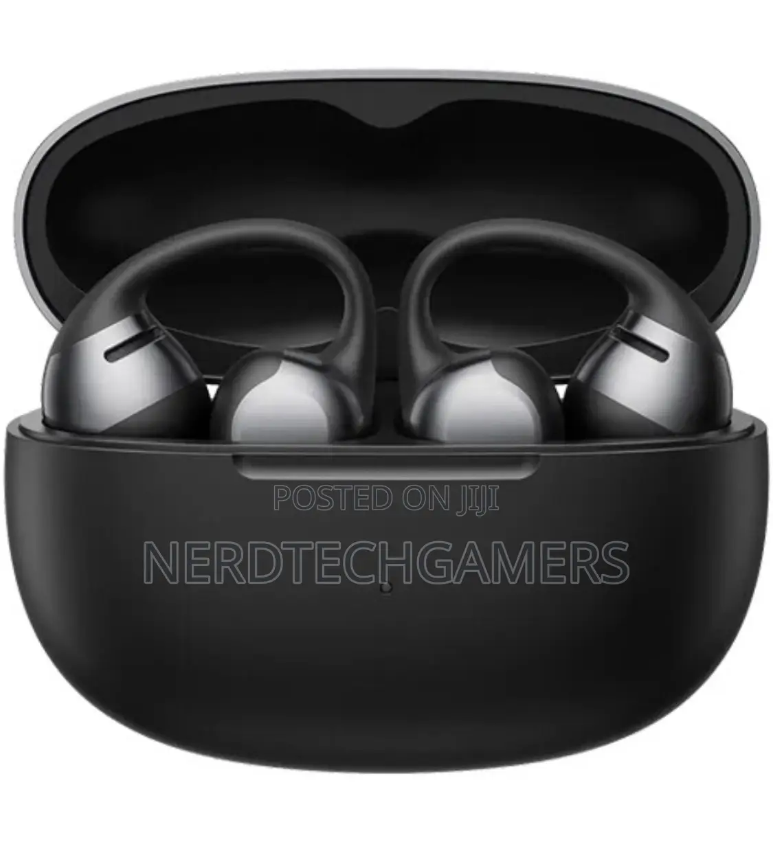 Shokz Opendots One Wireless Open-Ear, Clip-on Earbuds (Black)