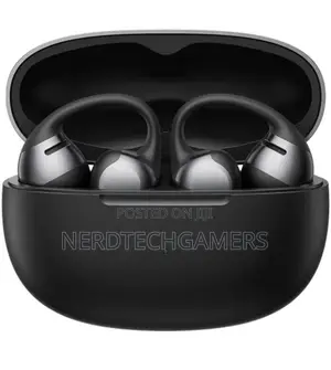 Shokz Opendots One Wireless Open-Ear, Clip-on Earbuds (Black)