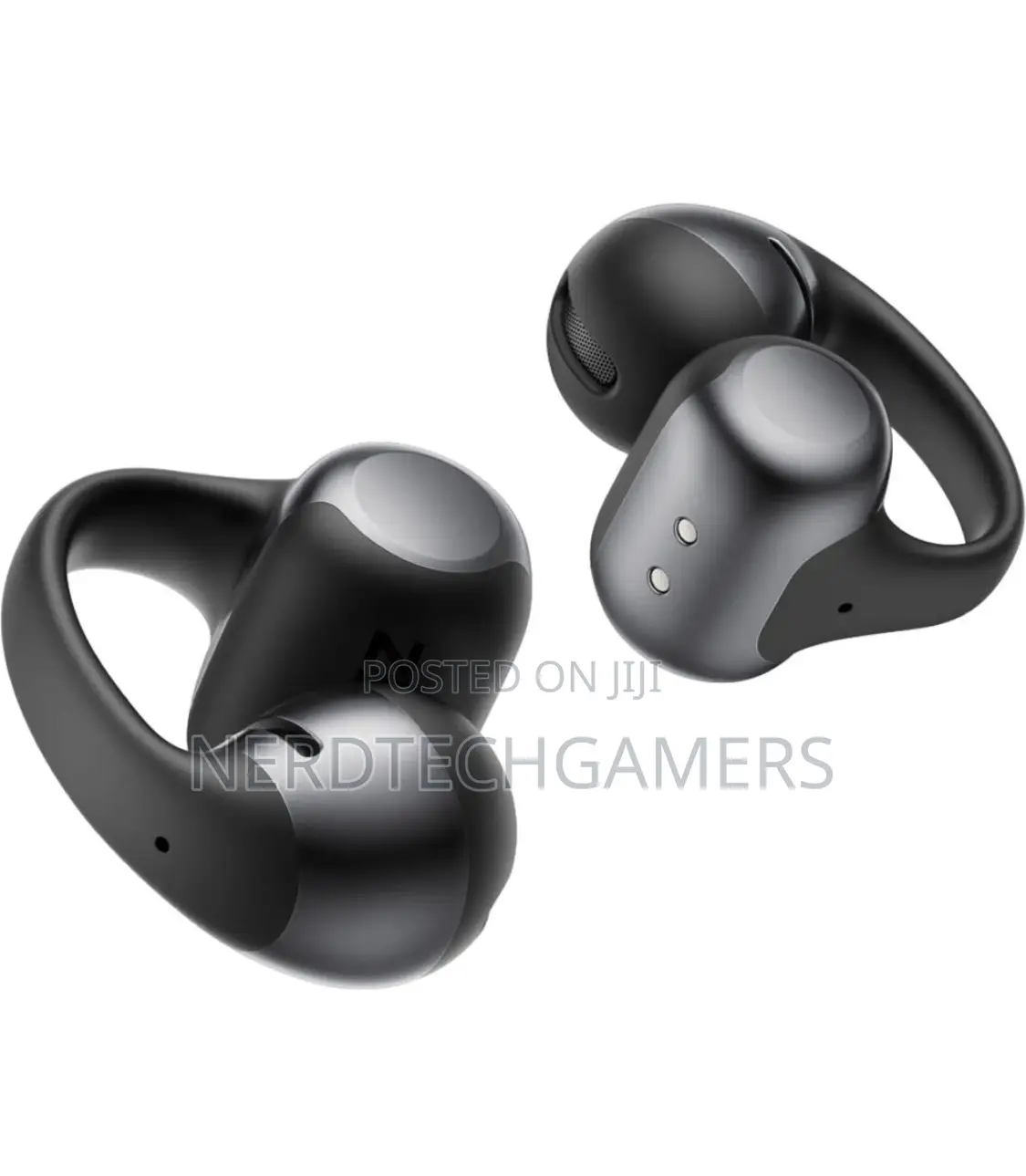 Shokz Opendots One Wireless Open-Ear, Clip-on Earbuds (Black)