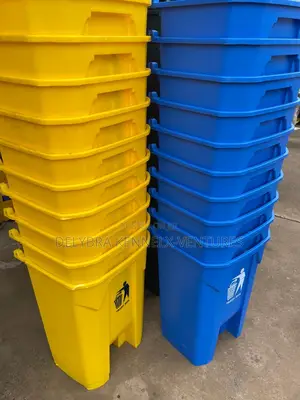 50l Yellow Pedal Bin