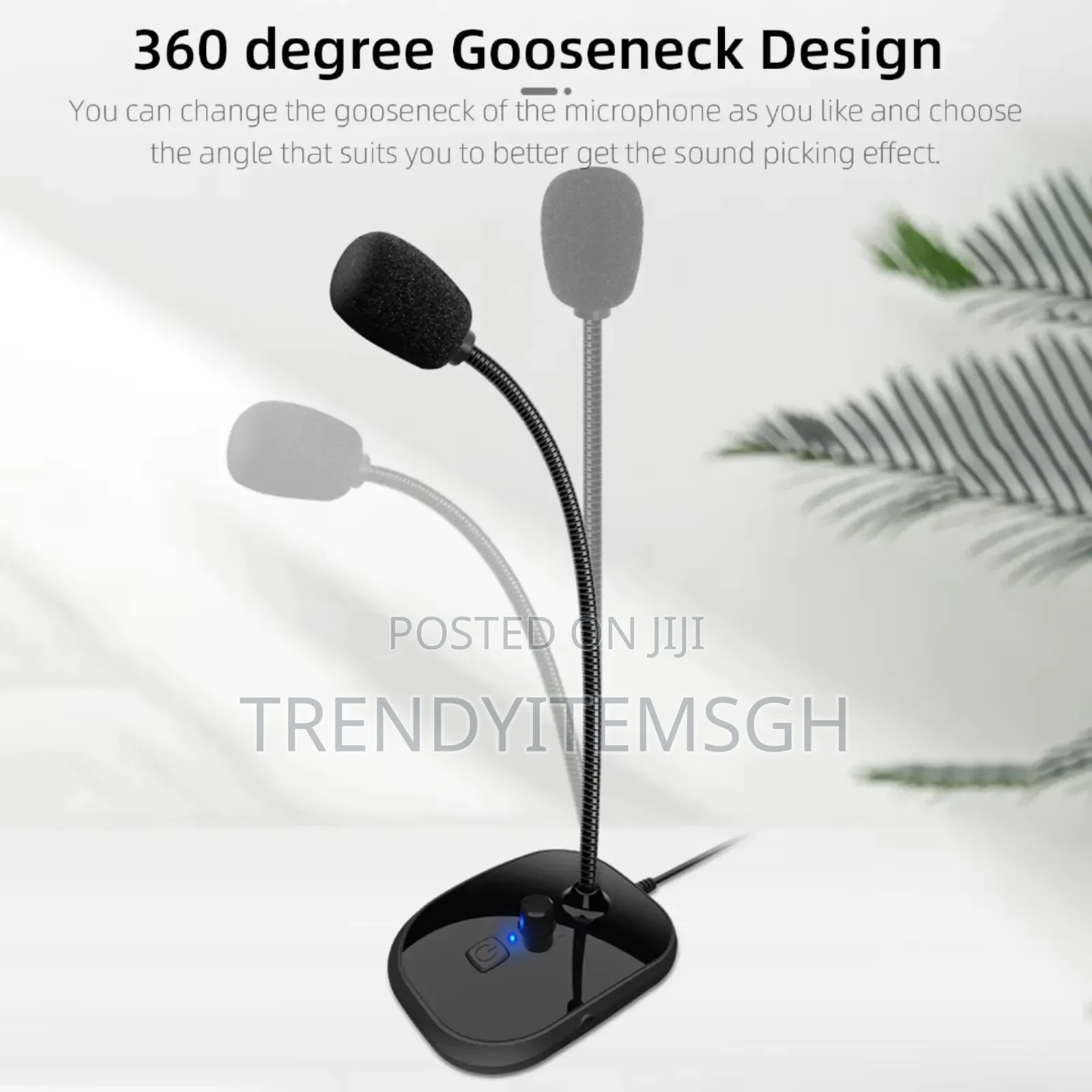 5v Gooseneck Usb Wired Microphone Desktop Condenser