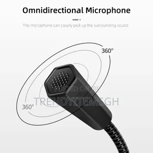 5v Gooseneck Usb Wired Microphone Desktop Condenser