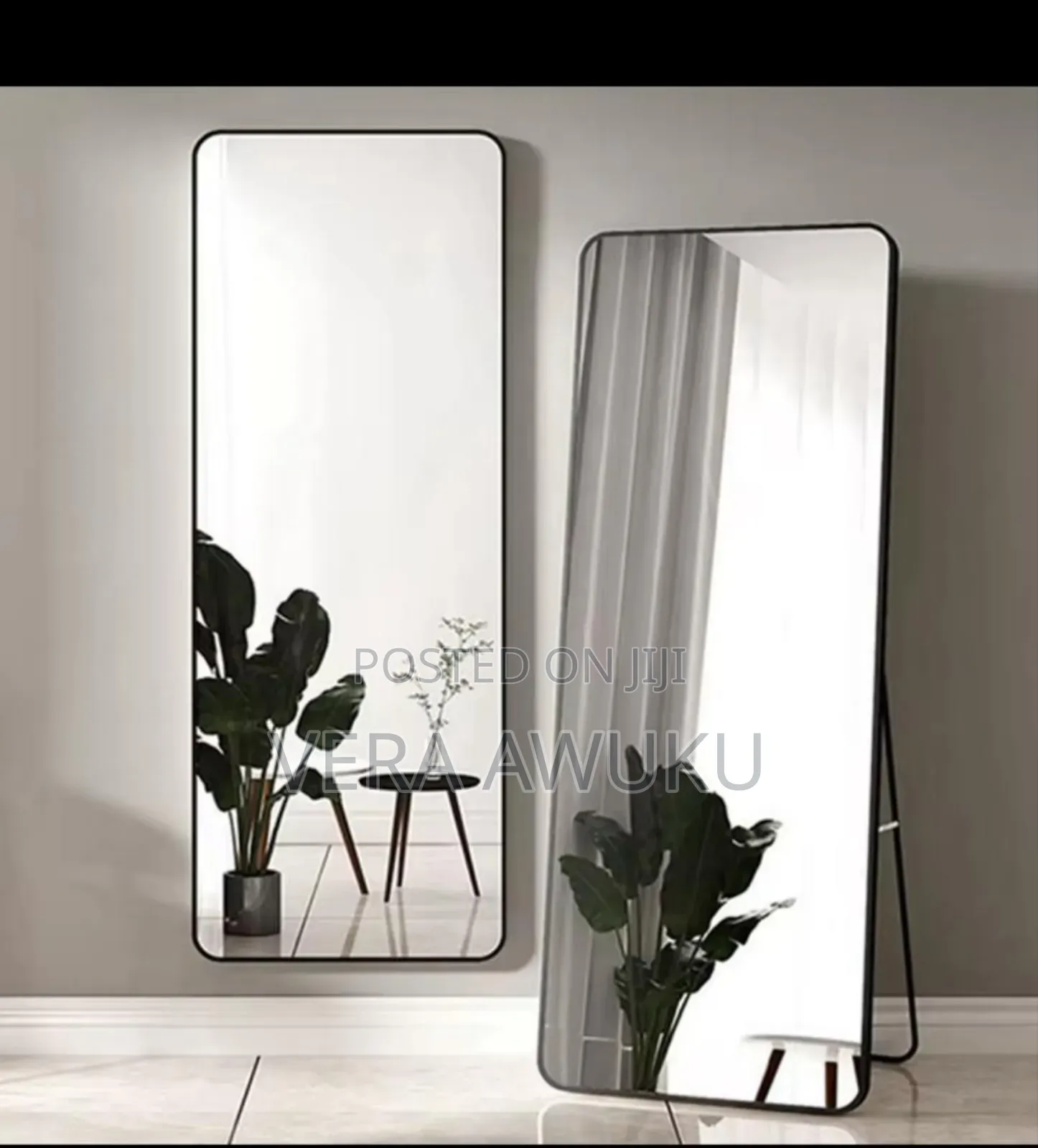 Metallic Standing Mirror