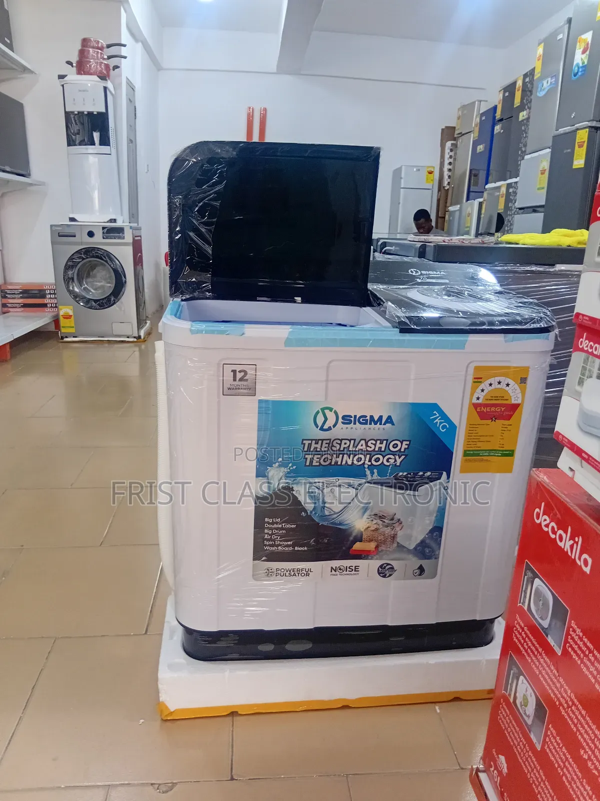 Spin Showers Big Drum Sigma Appliances Washing Machine