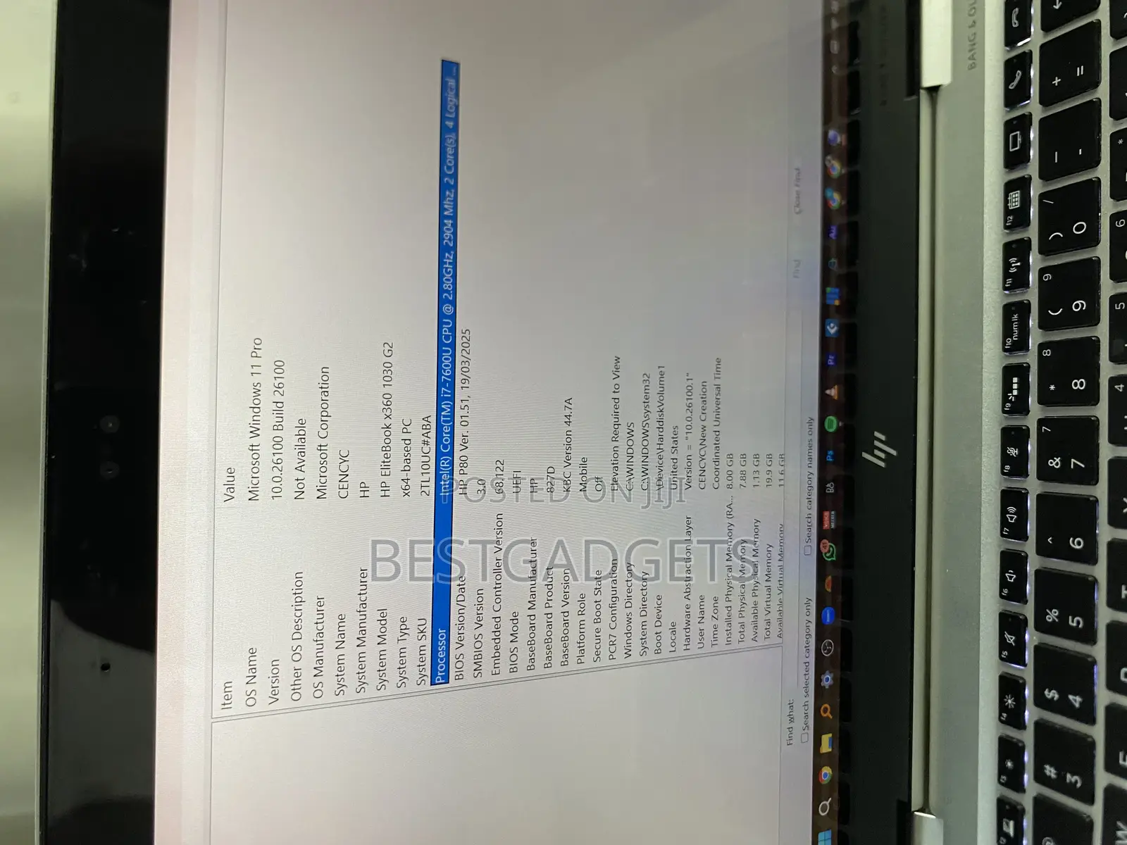 Laptop HP EliteBook X360 1030 G2 8GB Intel Core i7 SSD 256GB