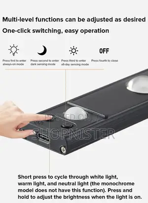 23.6" Under Cabinet Light -motion Sensor 5 Leds Rechargeable