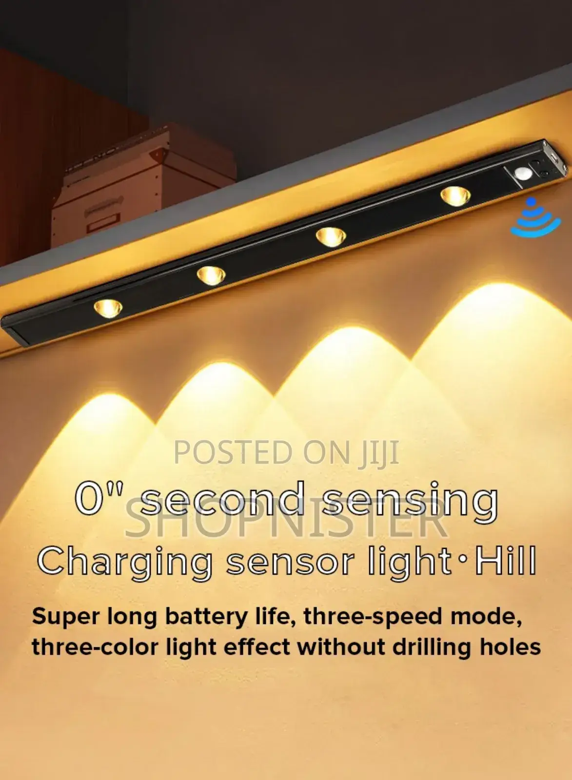 23.6" Under Cabinet Light -motion Sensor 5 Leds Rechargeable