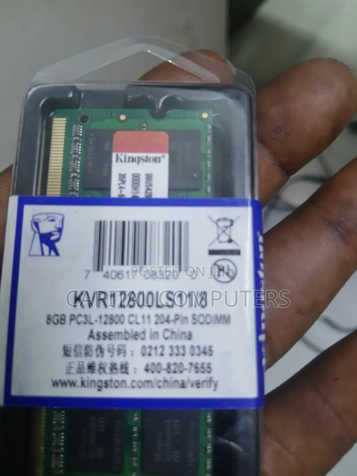 Laptop Ram 8gig Ddr3l