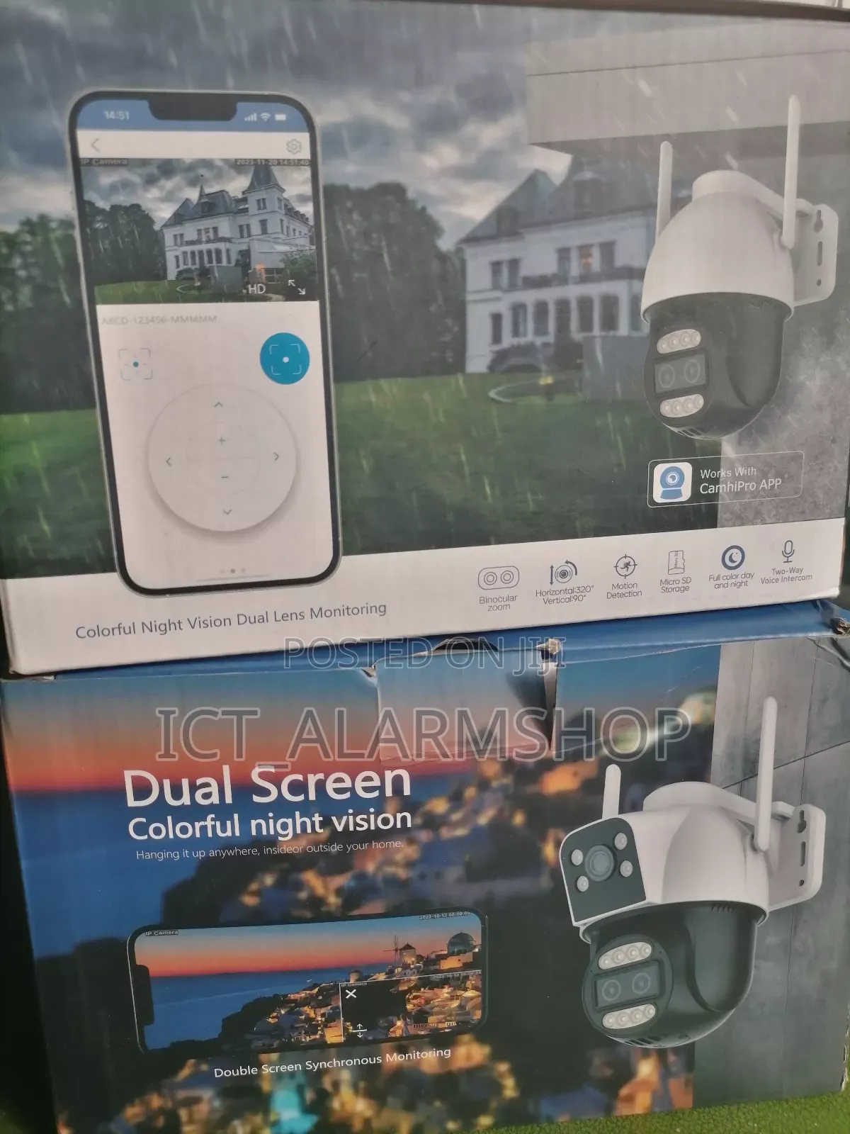 4g Surveillance Camera With Dual Lens Intelligent Detection