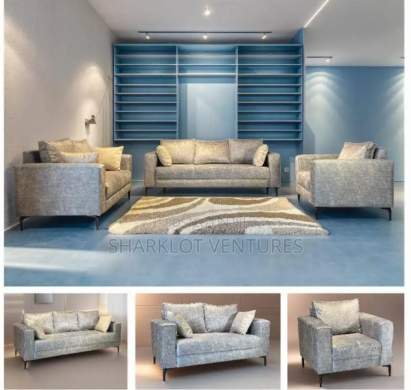 Quality Golden Sofa Set 3-2-1