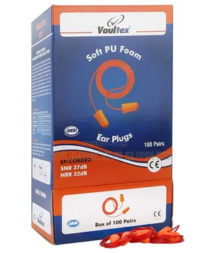 Vaultex Safety Ear Plugs / Earplugs, Foam.