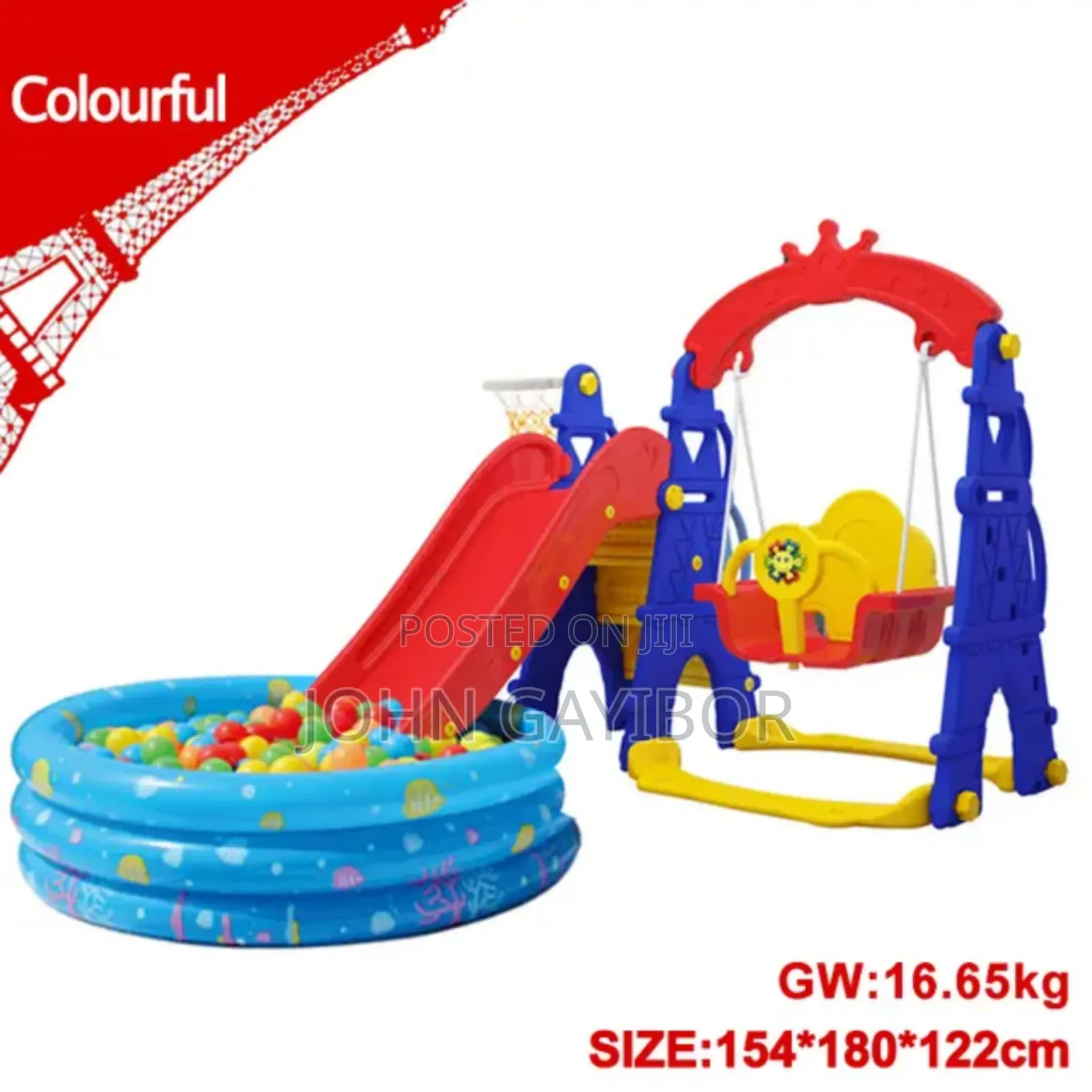High Quality 5-in-1 Kids Slide