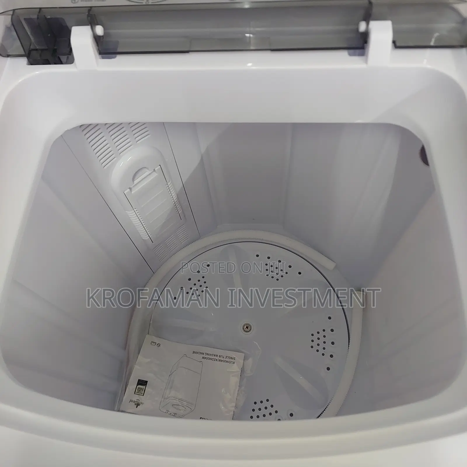 Decakila 7kg Single Tub Semi Automatic Washing Machine