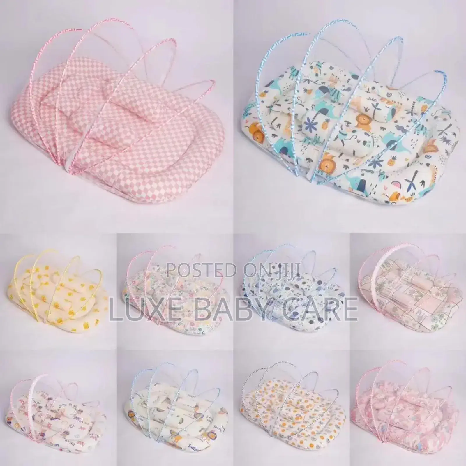Portable Baby Bed With an Integrated Mosquito Net.