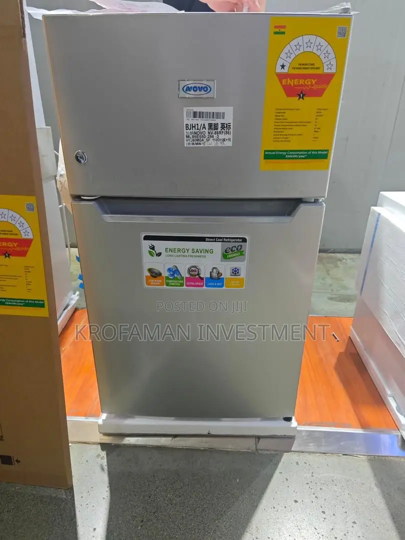 Novo 80rf Double Door Table Top Fridge 80l