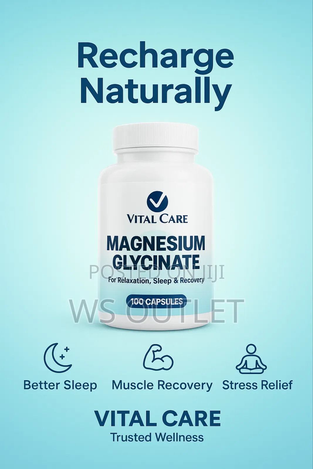 Vital Care Magnesium Glycinate From the Us