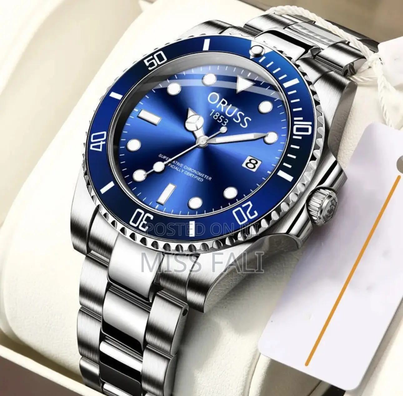 Oruss 1853 Luxury Watch. Waterproof and Non Fade Steel.