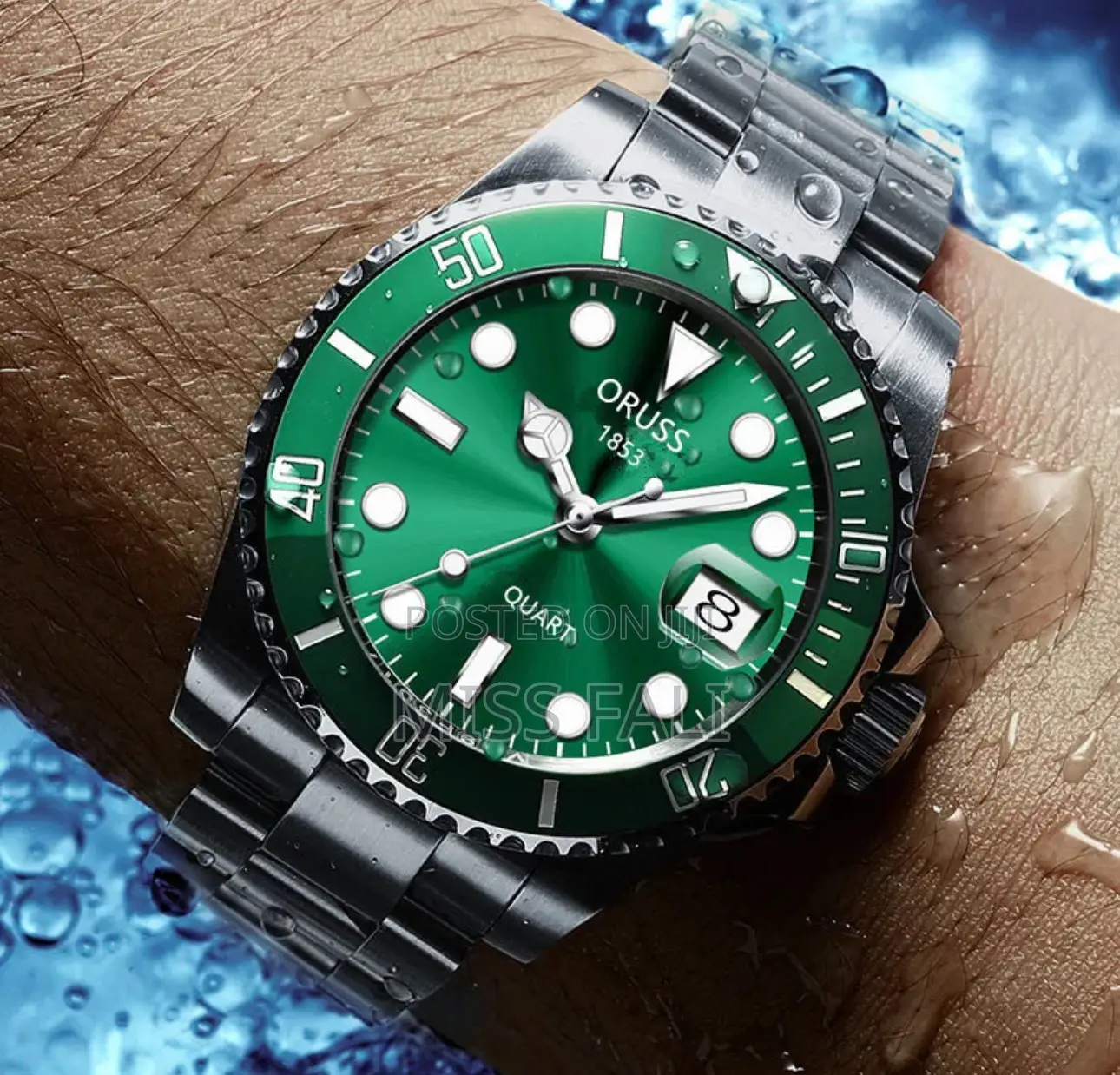 Oruss 1853 Luxury Watch. Waterproof and Non Fade Steel.